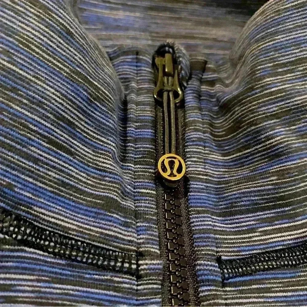 Lululemon Size 6 Luon Nice Asana Jacket Wee Are From Space Cadet Blue - Picture 6 of 11